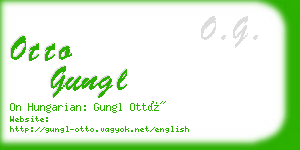 otto gungl business card